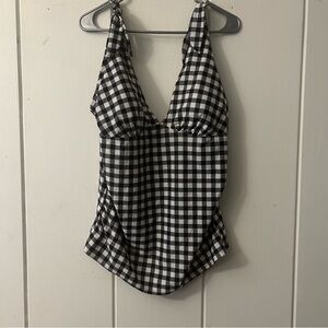 Kona Sol Monochrome Checkered Swimwear